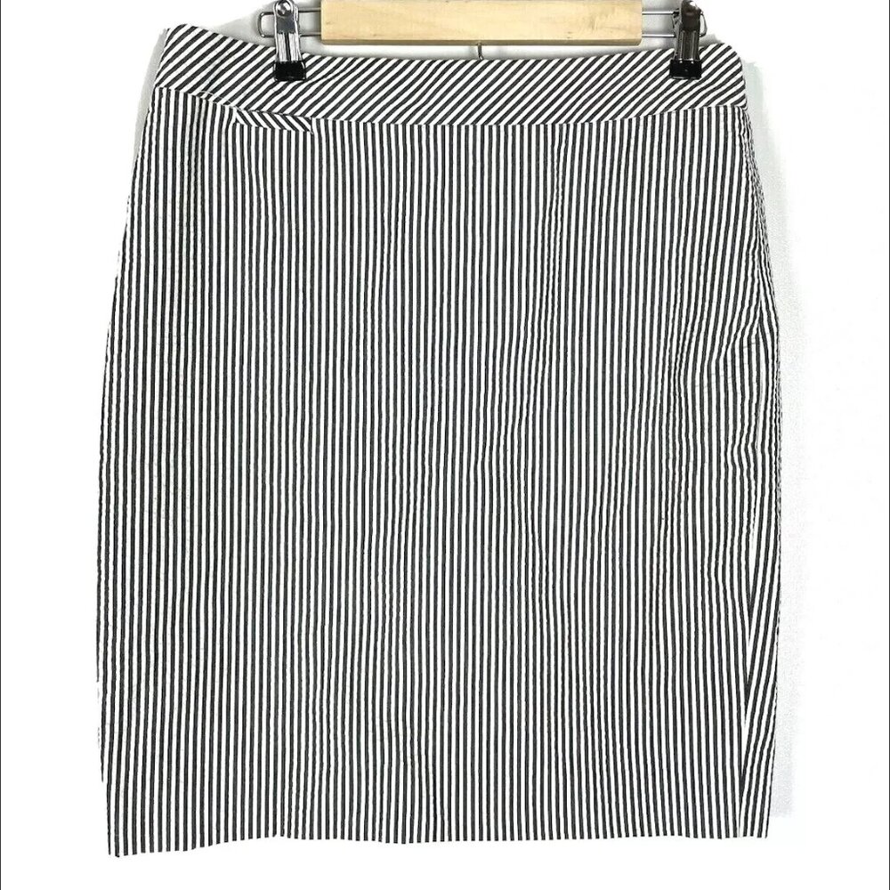 J Crew Seersucker Pencil Skirt Sz. 4